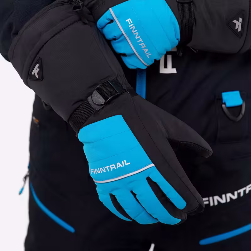 Мотоперчатки зимние Finntrail Freeride 2700 Blue, синий, размер L