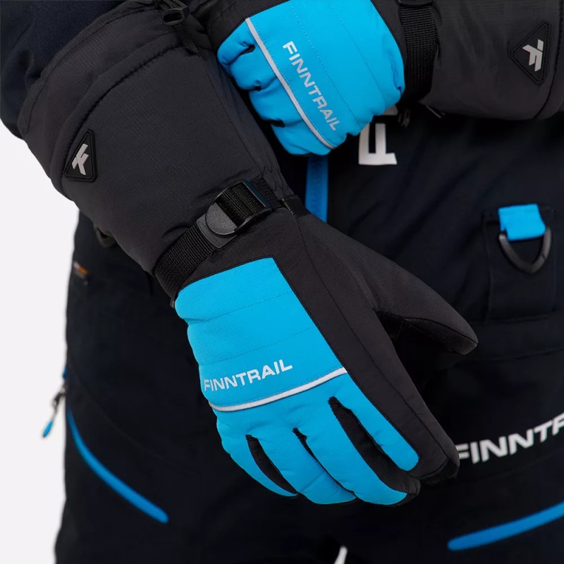 Мотоперчатки зимние Finntrail Freeride 2700 Blue, синий, размер L