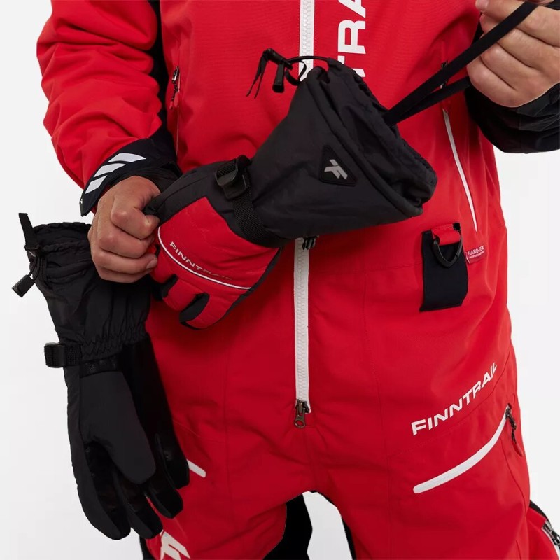 Мотоперчатки зимние Finntrail Freeride 2700 Red, красный, размер L