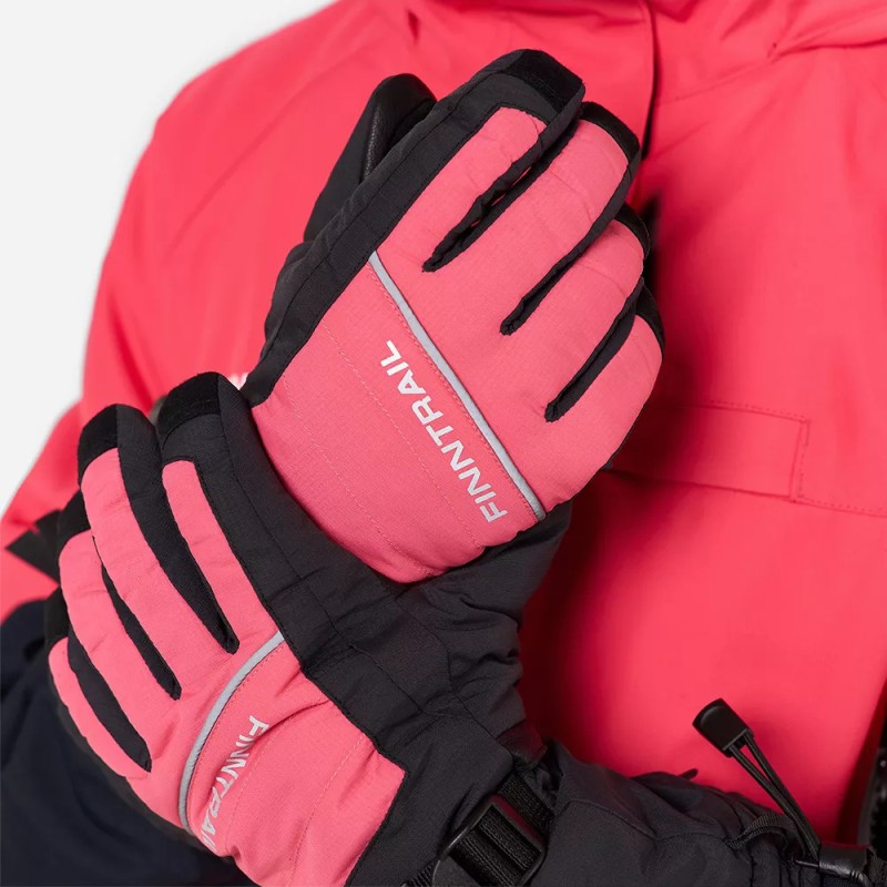 Мотоперчатки зимние Finntrail Freeride 2700 Rosy, розовый, размер S