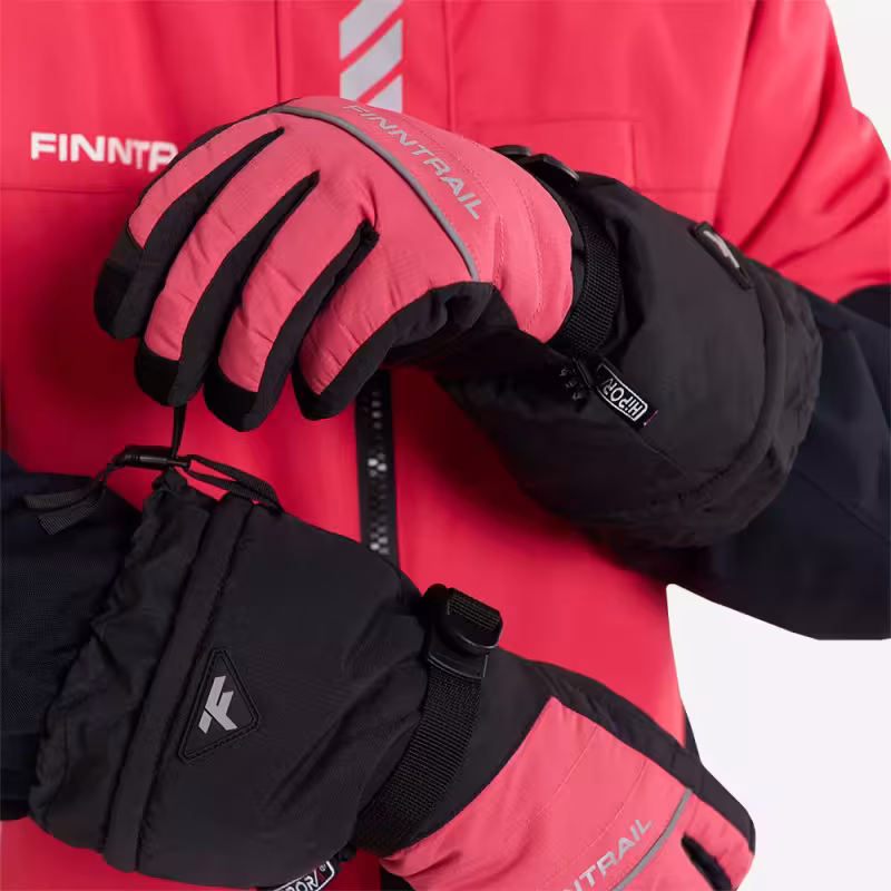 Мотоперчатки зимние Finntrail Freeride 2700 Rosy, розовый, размер S