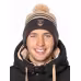 Шапка Moax Blizzard 23631M/20300, акрил, черный/бежевый, размер 58