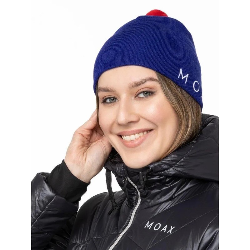 Шапка Moax Tradition Sport 23574M/72500, акрил, синий/красный, размер 58