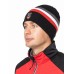 Шапка Moax Tradition Sport Stripe 23575M/10010, акрил, черный/красный, размер 58