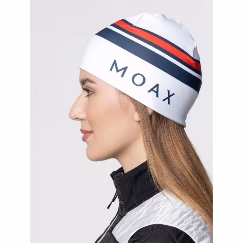 Шапка Moax Race 23518M/00020, полиэстер, белый, размер 58