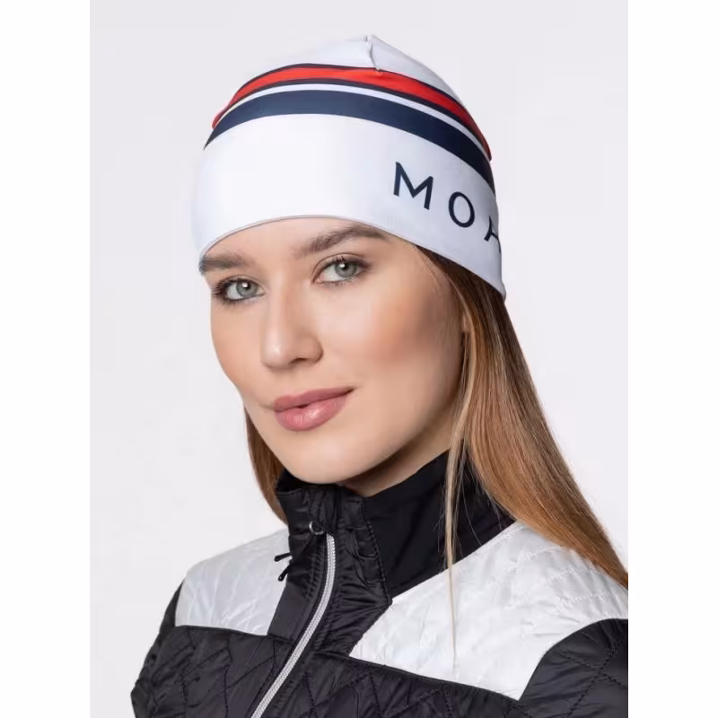 Шапка Moax Race 23518M/00020, полиэстер, белый, размер 58