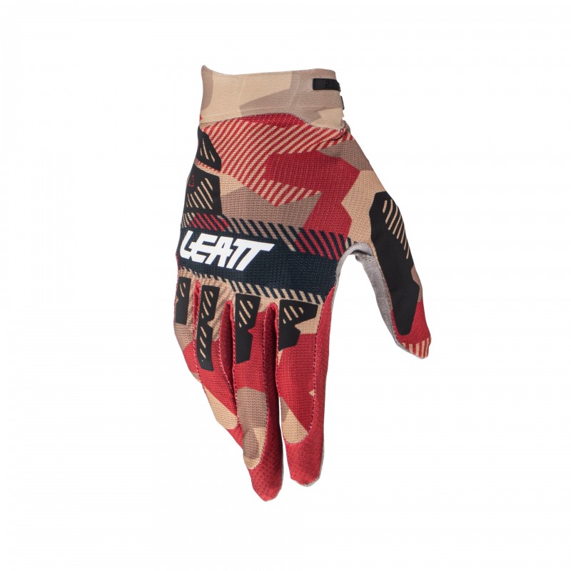 Велоперчатки Leatt Moto 2.5 X-Flow Glove RubyStone, красный/бежевый, размер XL