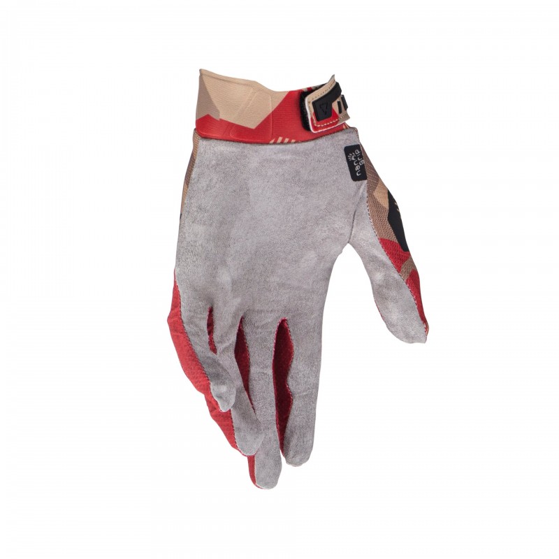Велоперчатки Leatt Moto 2.5 X-Flow Glove RubyStone, красный/бежевый, размер XL