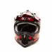 Мотошлем детский GTX 632S, черный/красный, размер М