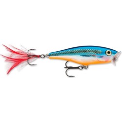Воблер плавающий Rapala Skitter Pop 05, 5 см, 7 гр, цвет SB