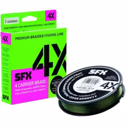 Леска плетеная Sufix SFX 4X зеленая, 135 м, 0.33 мм, 23 кг, PE 4