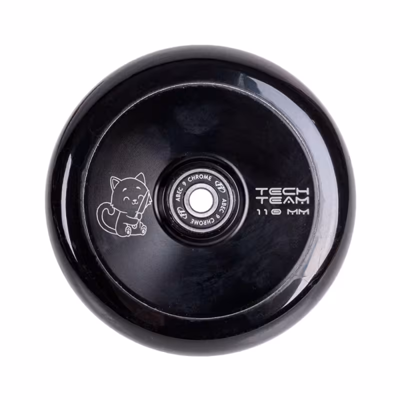 Колесо для самоката Tech Team Cat black, 110 мм, черный