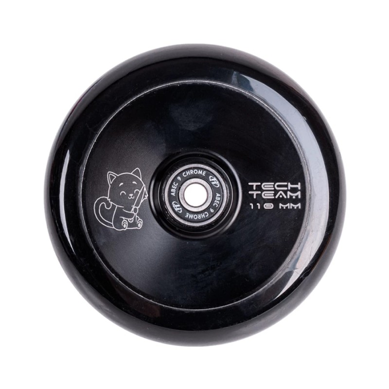 Колесо для самоката Tech Team Cat black, 110 мм, черный