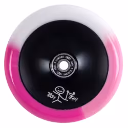 Колесо для самоката Tech Team Viola Pink, 110 мм, розовый/белый