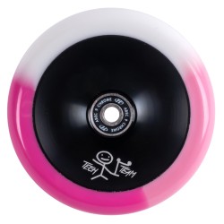 Колесо для самоката Tech Team Viola Pink, 110 мм, розовый/белый