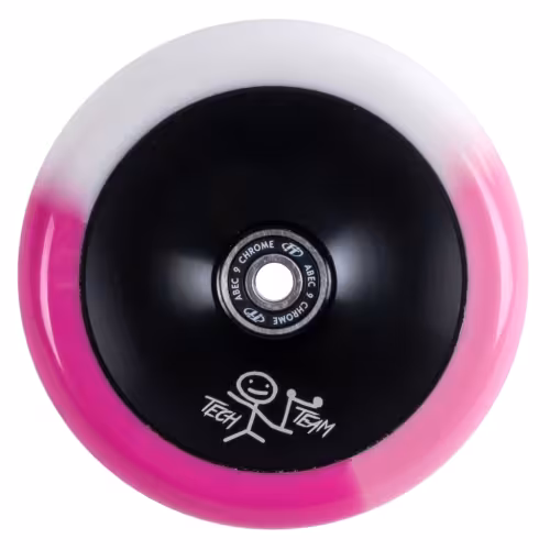 Колесо для самоката Tech Team Viola Pink, 110 мм, розовый/белый