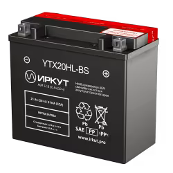 Аккумулятор Иркут YTX20HL-BS, 21Ah, 12V