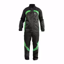 Костюм мужской Grass Автомойщик, материал смесовой, черный/зеленый, размер 96-100, 170-176 см