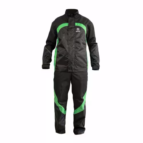 Костюм мужской Grass Автомойщик, материал смесовой, черный/зеленый, размер 96-100, 170-176 см