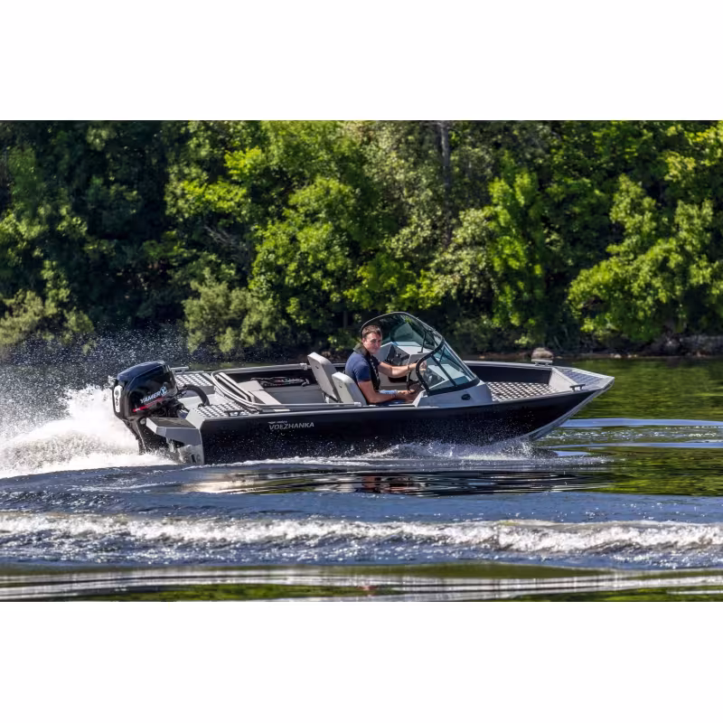 Лодка алюминиевая VBoats Волжанка 44 Fish (44F 29 D424) с мотором Yamery EF40FEL-T