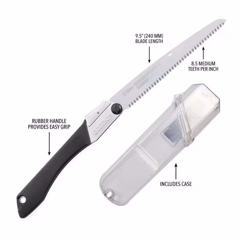 Пила складная Silky Gomboy SIL121-24, 240 мм