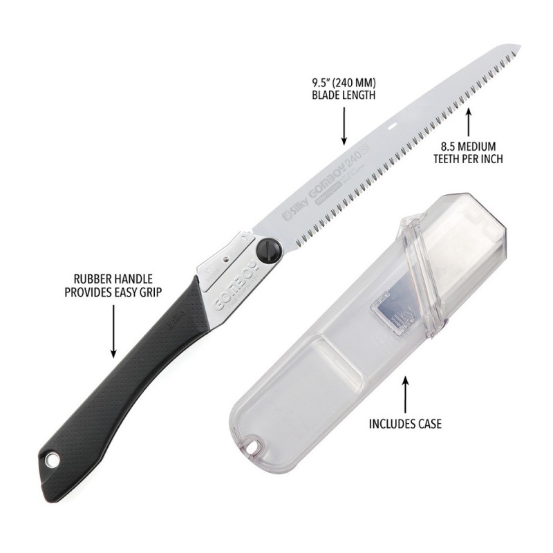 Пила складная Silky Gomboy SIL121-24, 240 мм