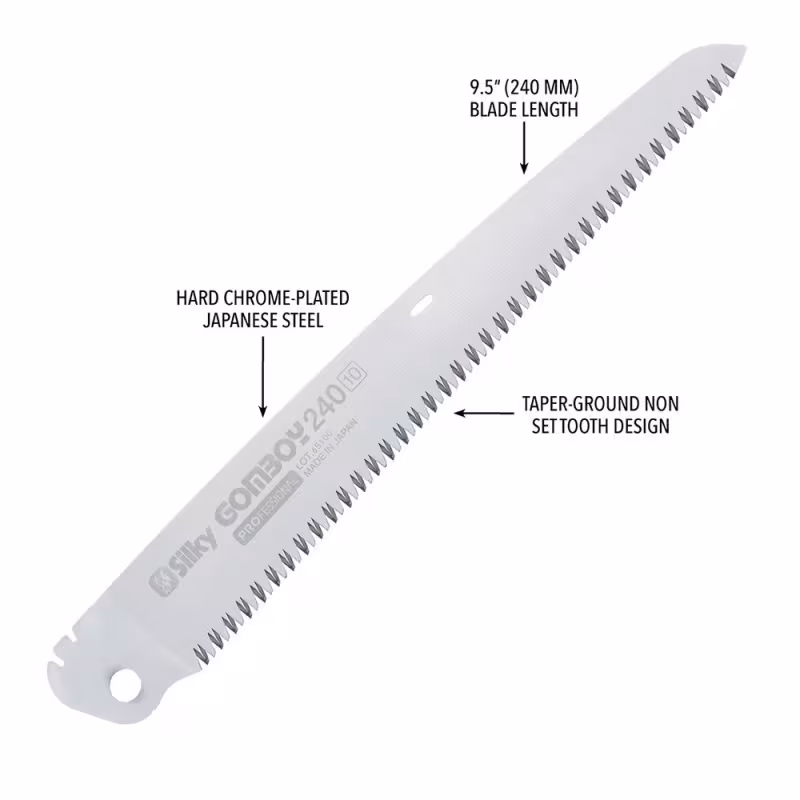 Пила складная Silky Gomboy SIL121-24, 240 мм