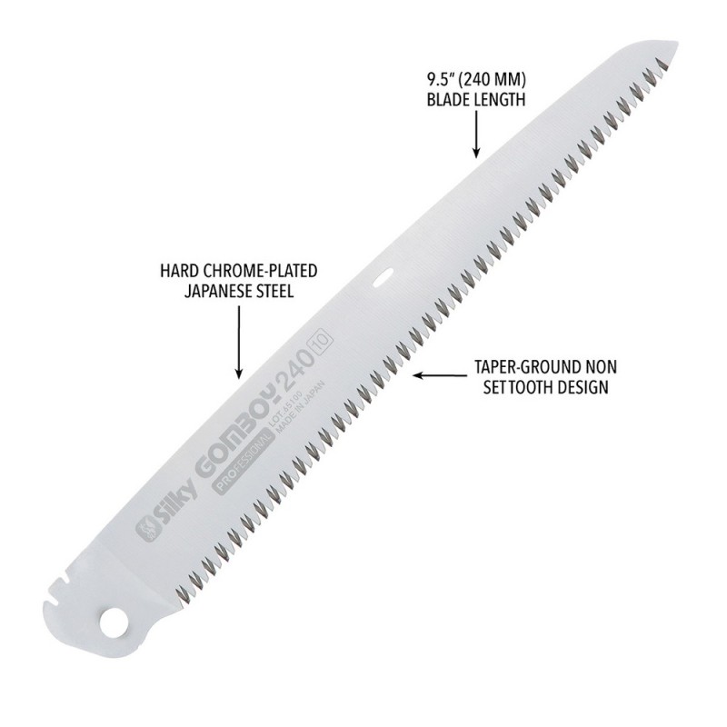 Пила складная Silky Gomboy SIL121-24, 240 мм
