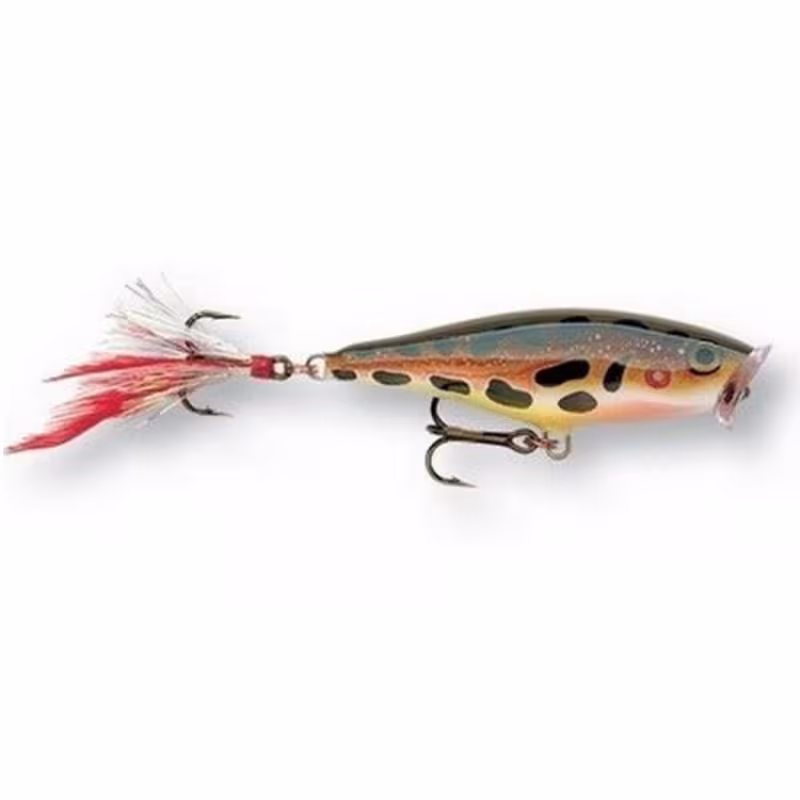 Воблер плавающий Rapala Skitter Pop 05, 5 см, 7 гр, цвет F
