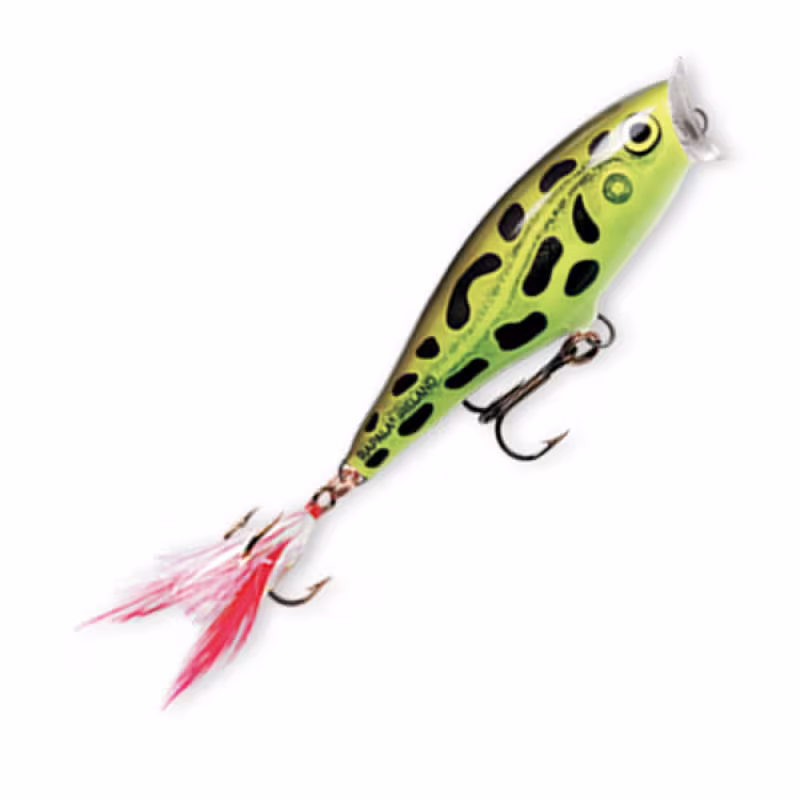 Воблер плавающий Rapala Skitter Pop 05, 5 см, 7 гр, цвет LF