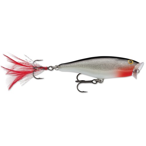 Воблер плавающий Rapala Skitter Pop 05, 5 см, 7 гр, цвет S
