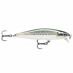 Воблер плавающий Rapala Flat Rap FLR08-BLK, 80 мм, 7 г.
