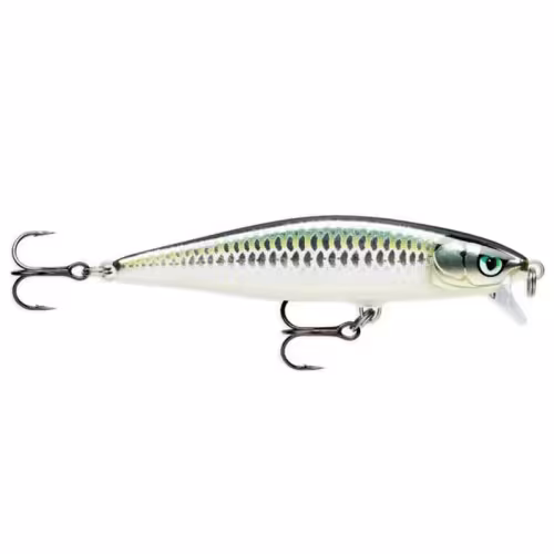 Воблер плавающий Rapala Flat Rap FLR08-BLK, 80 мм, 7 г.