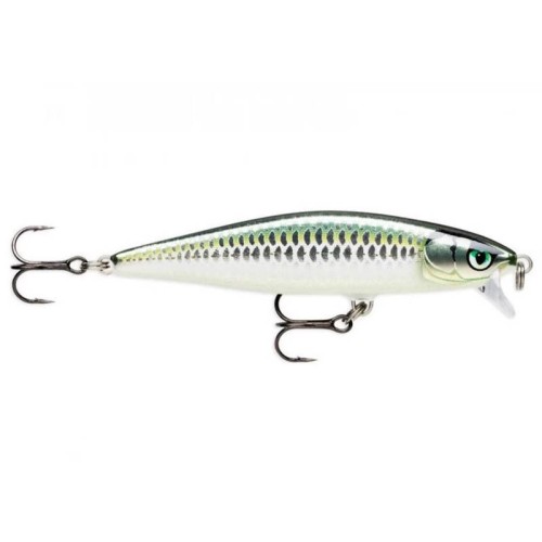 Воблер плавающий Rapala Flat Rap FLR08-BLK, 80 мм, 7 г.