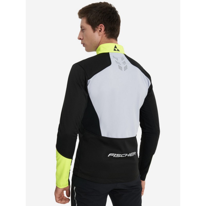 Куртка мужская Fischer Softshell Warm, черный/серый, размер 48