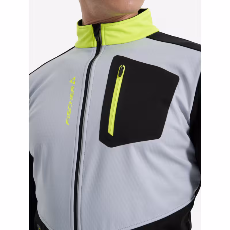 Куртка мужская Fischer Softshell Warm, черный/серый, размер 52