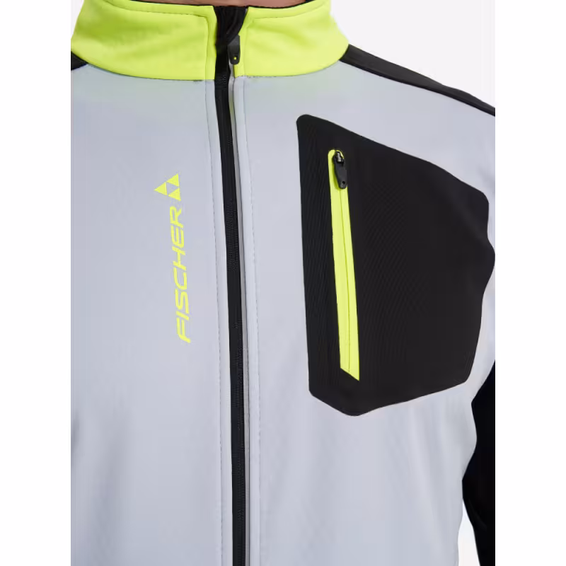 Куртка мужская Fischer Softshell Warm, черный/серый, размер 54