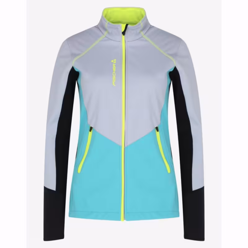 Куртка женская Fischer Softshell Warm, бирюзовый/серый, размер 44