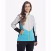 Куртка женская Fischer Softshell Warm, бирюзовый/серый, размер 50