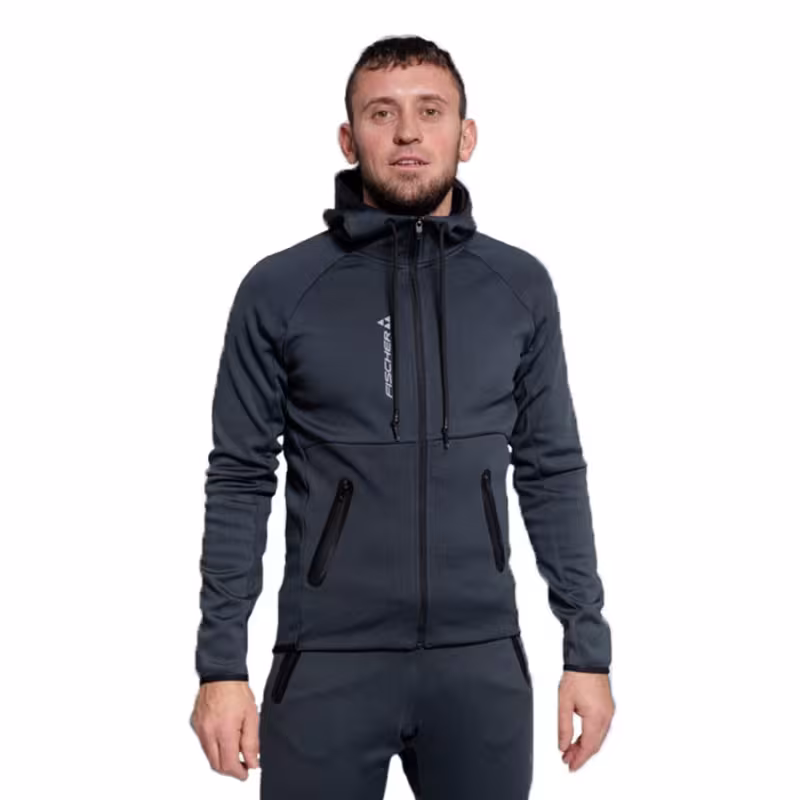 Толстовка мужская Fischer Mellow, графит, размер 48