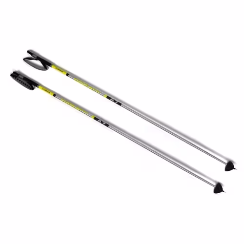 Лыжные палки Vuokatti 049765 Black/Yellow, алюминий, 160 см