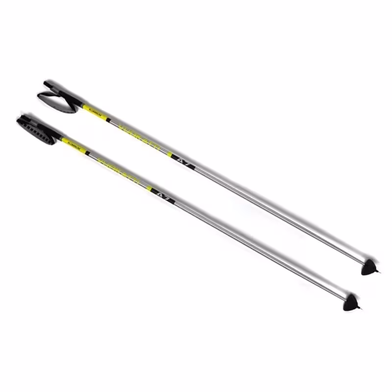 Лыжные палки Vuokatti 049765 Black/Yellow, алюминий, 160 см