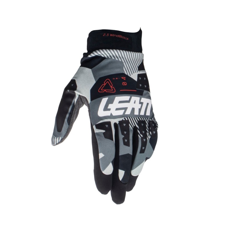 Велоперчатки Leatt Moto 2.5 WindBlock Glove Forge, серый/черный, размер M