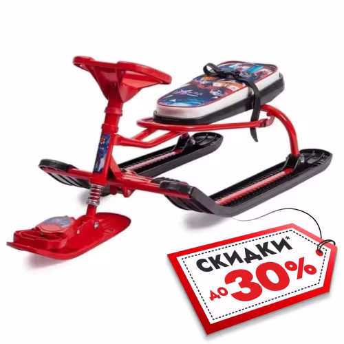 Снегокат Nika Kids Тимка Спорт 4-1 Галактический робот, красный