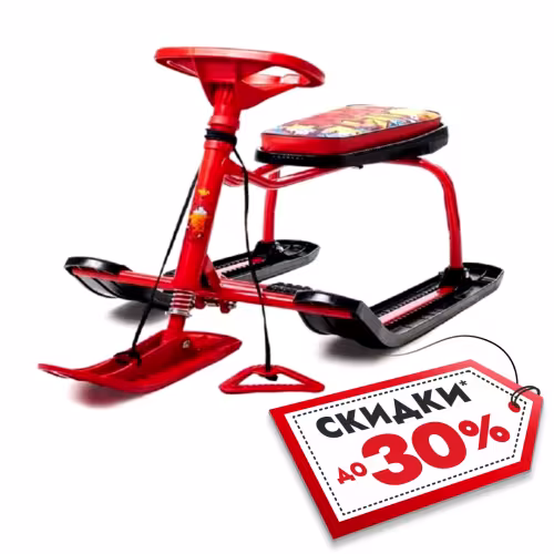 Снегокат Nika Kids Тимка Спорт Граффити, красный