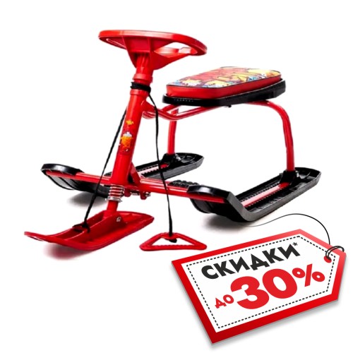 Снегокат Nika Kids Тимка Спорт Граффити, красный