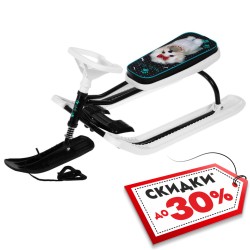 Снегокат Nika Kids Тимка Спорт Болонка, белый