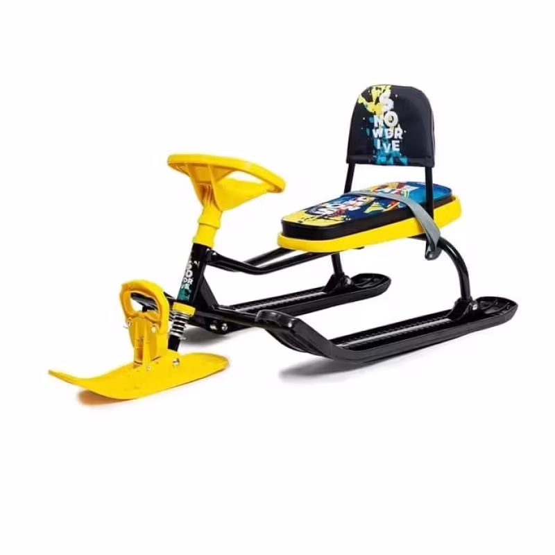 Снегокат Nika Kids Тимка Спорт 4-1 Winter Sport, желтый/черный