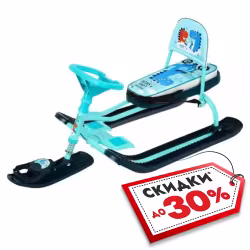 Снегокат Nika Kids Тимка Спорт 4-1 Динозавр, голубой