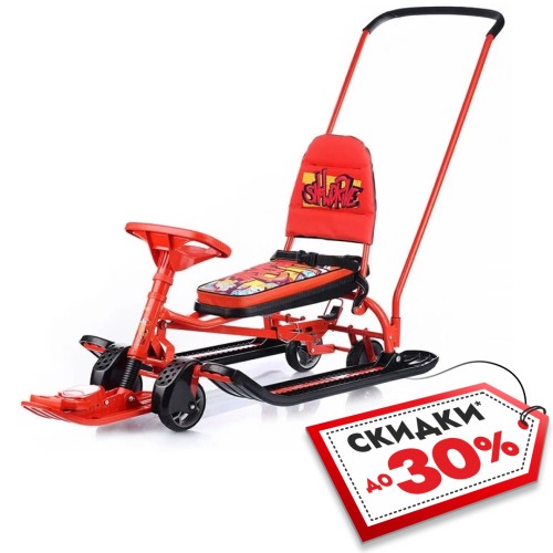 Снегокат Nika Kids Тимка Спорт 6 Граффити, красный